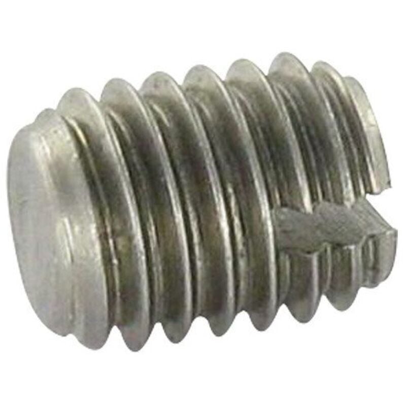 Vis métaux Sans tête Fendue Bout téton Plate M2X8 Inox A2-100 pièces
