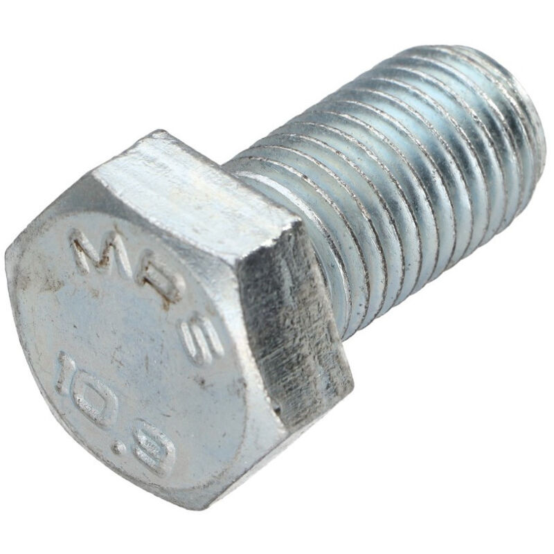 Vis métaux Tête hexagonale th M16X30 Classe 10.9 Acier zingué-30 pièces