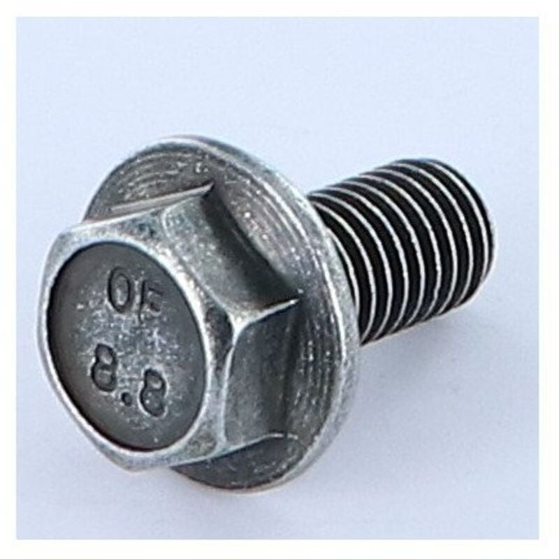 Vis métaux Tête hexagonale th M10X20 Embase collerette crantée Classe 8.8 Acier zingué noir-100 pièces