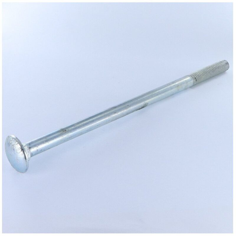 Trcc japy tête ronde collet carré Filetage partiel M12X370 Acier zingué-20 pièces