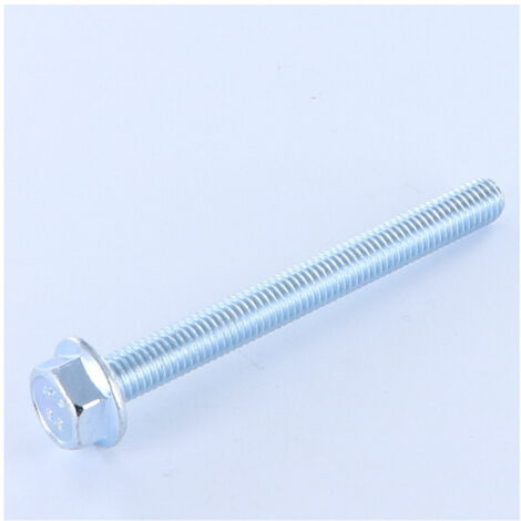 Vis métaux Tête hexagonale TH M8X50 Embase collerette crantée Classe 8.8 Acier zingué-1 pièce