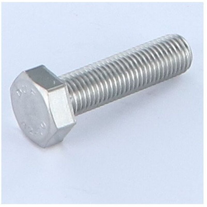 Vis métaux Tête hexagonale TH MM8X25 Pas fin Pas de 100 Inox A2-30 pièces