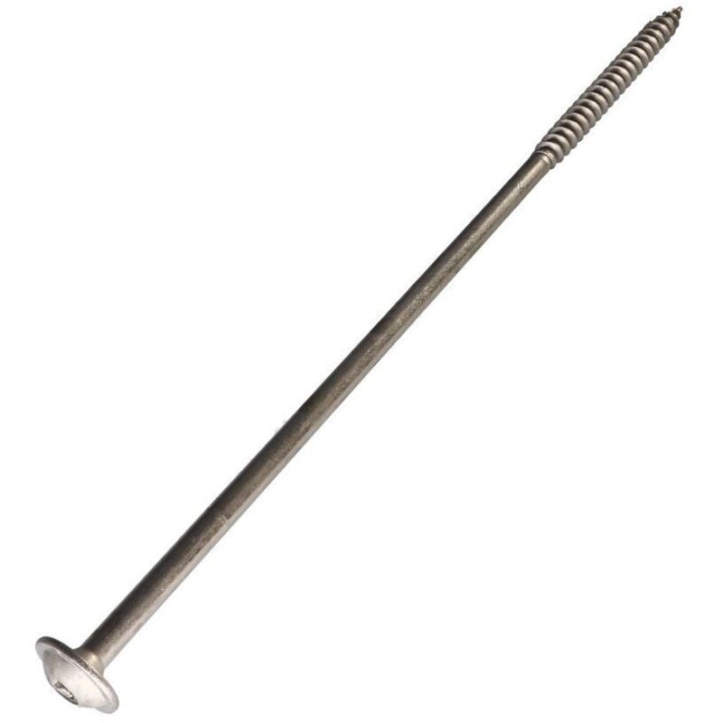 Vis charpente tête disque Inox A2 8X250 Filetée sur 80 torx T40 Diamètre de tête: 20-30 pièces