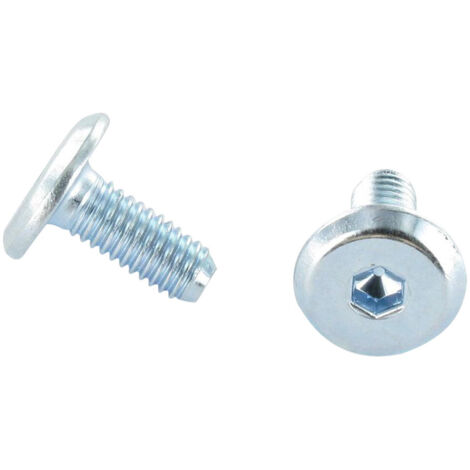 Vis métaux tête plate Clé de 4 HC4 M6X60 Frein filet Acier laitonne-30 pièces