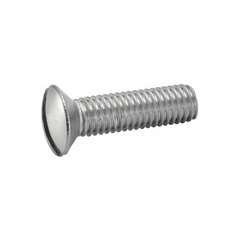 Vis à métaux tête fraisée bombée fendue - Inox A4 5x12 mm - Boîte de 200
