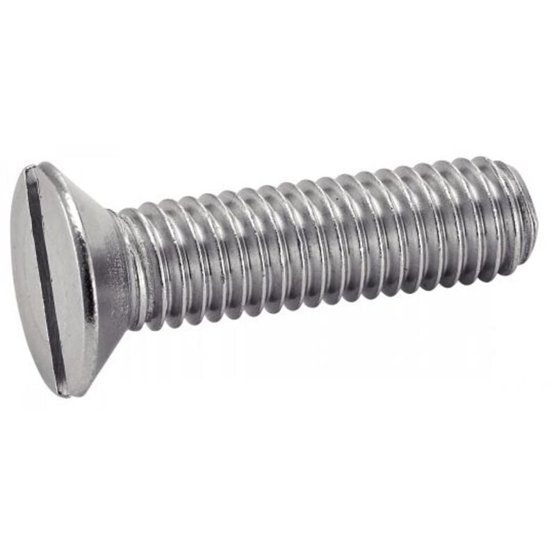 Acton - Vis à métaux tête fraisée fendue - Inox A2 5x50 mm - Boîte de 200