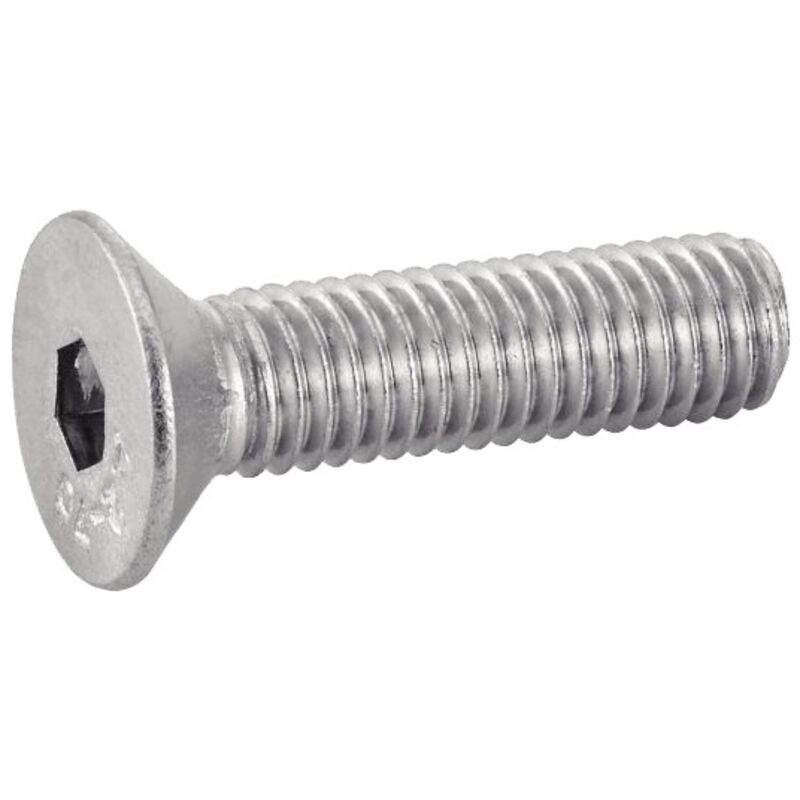 Vis à métaux tête fraisée six pans creux - Inox A2 10x60 mm - Boîte de 50