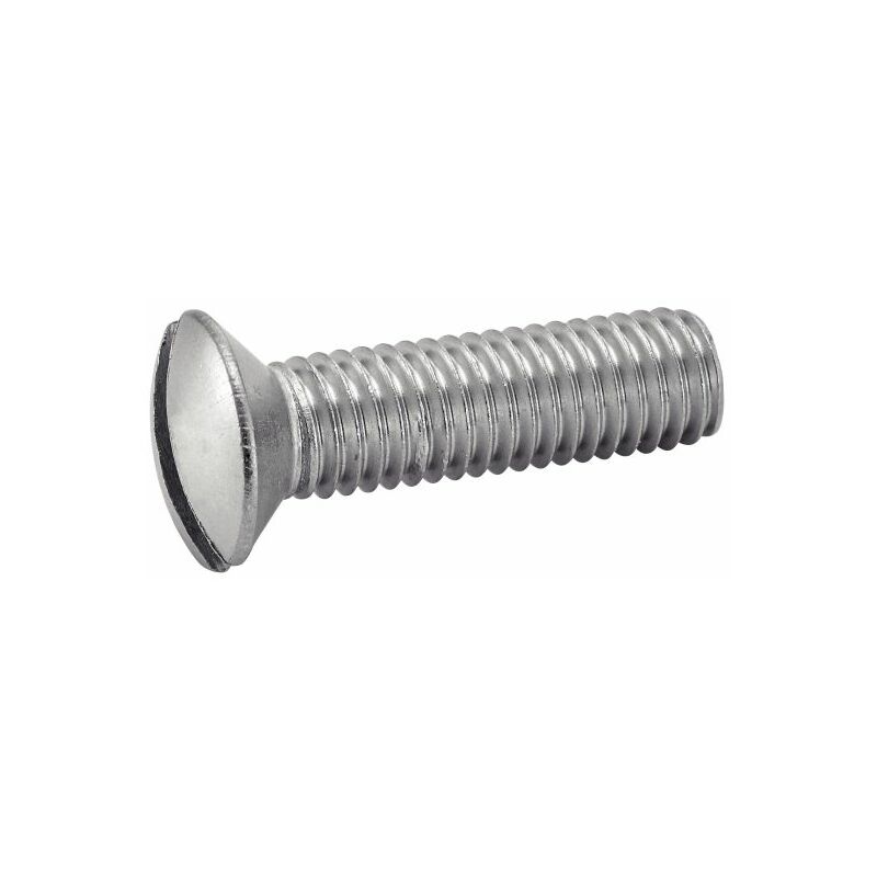 Vis à métaux tête fraisée bombée fendue - Inox A4 5x10 mm - Boîte de 200
