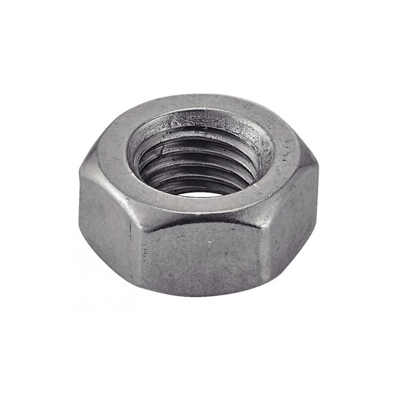 Ecrou hexagonal - Filetage métrique pas fin - Inox A2 din 934 M10 - Pas de 100 - Boîte de 50