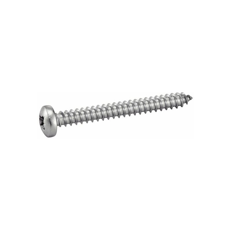 Vis à tôle tête cylindrique large inox A2 din 7981 4,8X38 boîte de 200 Acton 624054,8X38