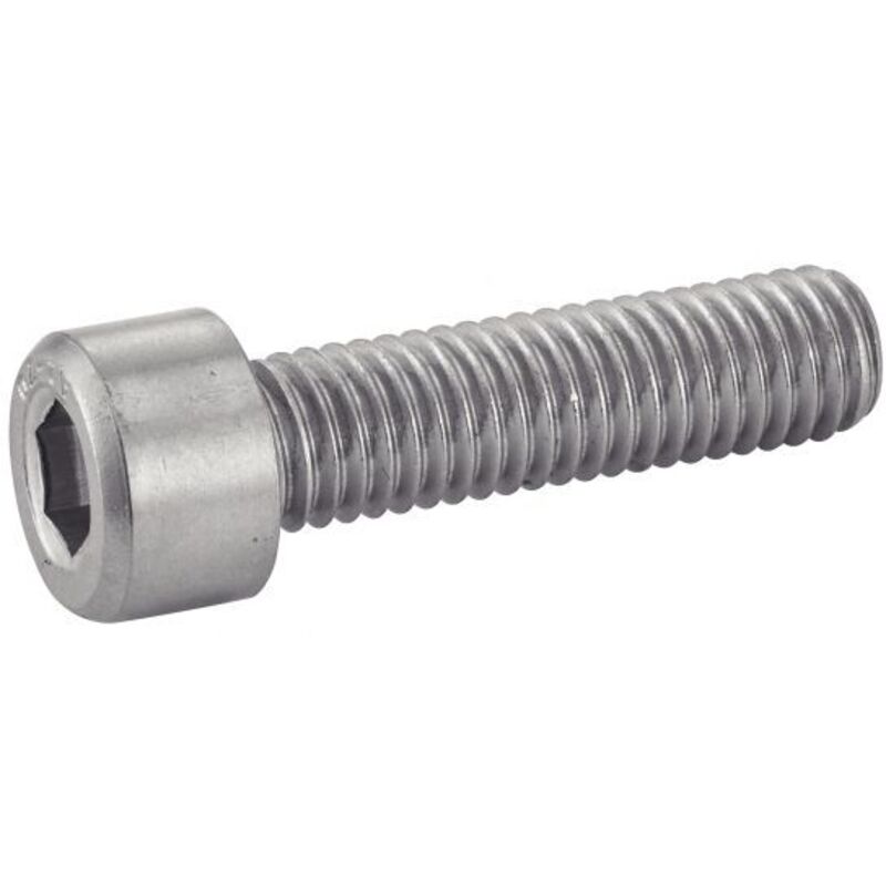 Vis métaux tête cylindrique 6 pans creux inox A2 din 912, diamètre 5 mm, longueur 16 mm, boîte de 200 vis Acton