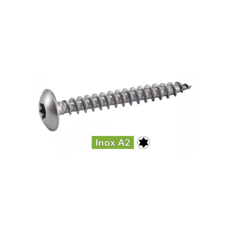 Acton - Vis à penture inox A2 7 x 50 - Boîte de 100