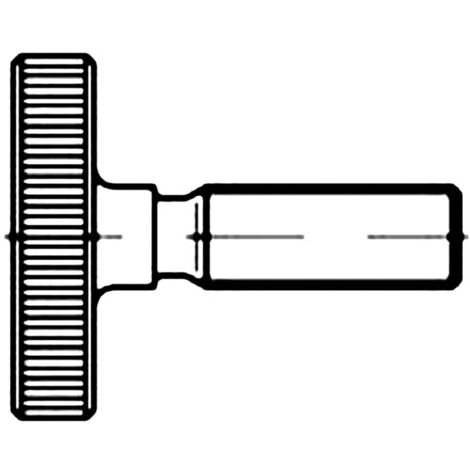 Vis moletée TOOLCRAFT 112070 50 pc(s) M4 20 mm tête moletée acier N/A