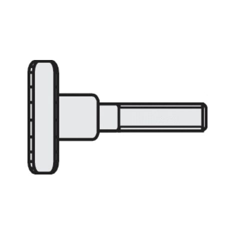 VIS MOLETÉE TOOLCRAFT 194770 M3*12 D464-5.8:A2K 10 PC(S) M3 12 MM TÊTE MOLETÉE ACIER DIN 464