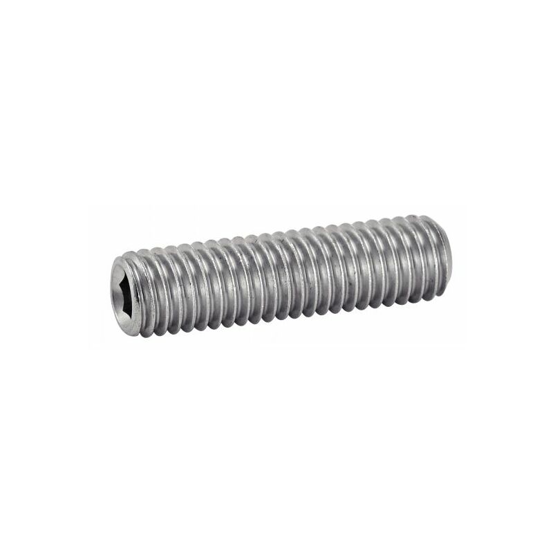 Vis sans tête six pans creux bout plat - Inox A2 8x30 mm - Boîte de 100