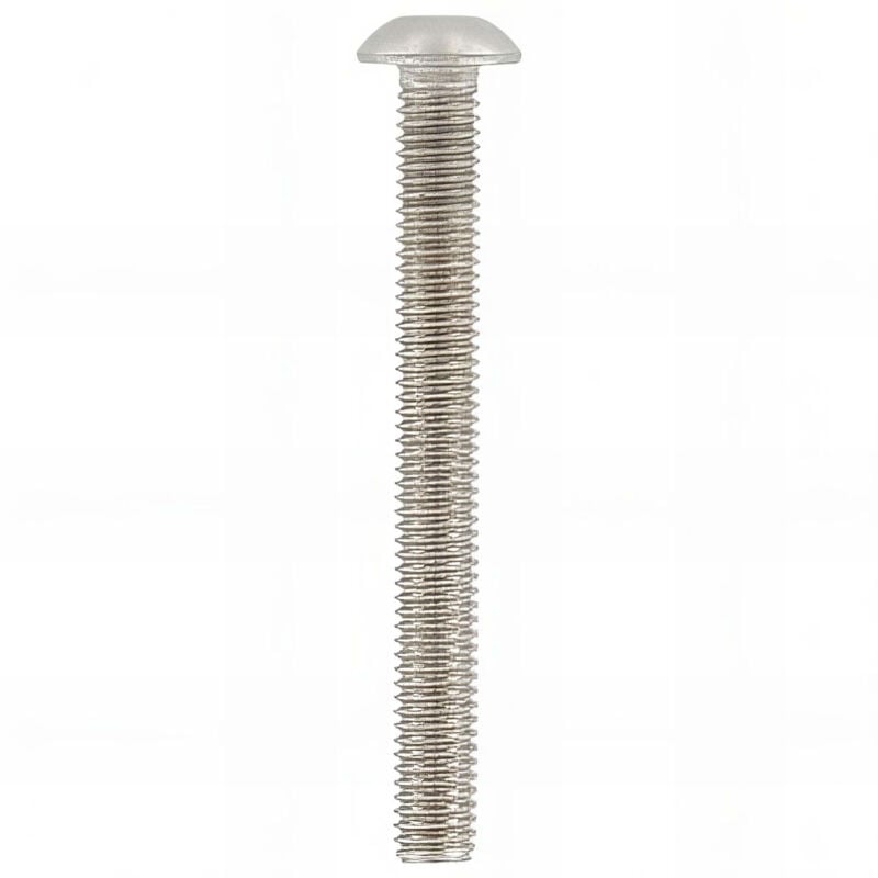 Vis métaux tête bombée 6 pans creux 5 x 10 mm BHC INOX A4 - Boite de 200 pcs - Fixtout BHC05010A4