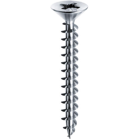 Vis panelvit tf empreinte pz3 zinguée blanc - Boîte : 100 - Longueur : 130 mm - MUSTAD