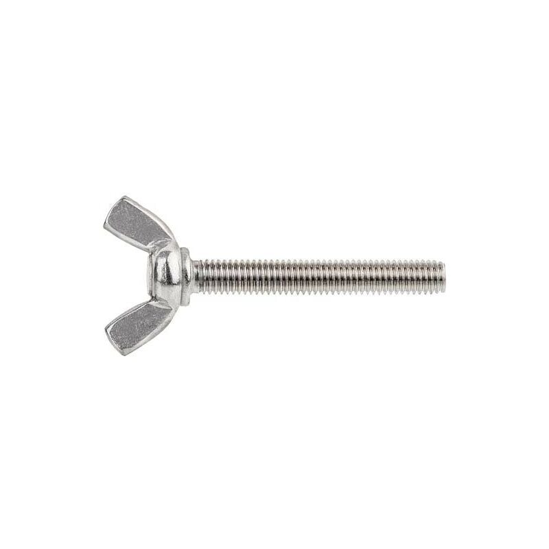 Vis papillon, inox A2, entièrement filetée