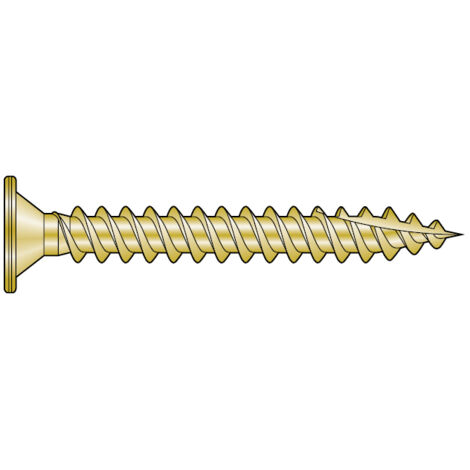 Vis para junta de pie - zincada amarilla - Acero inoxidable 5x40mm - Caja de 1500