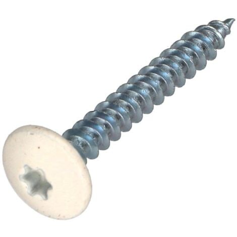 VIS EXPRESS Vis Penture 4.5X35 Filetage total TORX T20 Acier zingué RAL9010 blanc pur-100 pièces