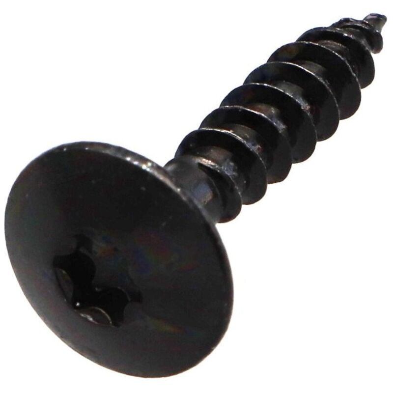 Vis Penture 6X40 Filetage partiel torx T30 Acier zingué noir-200 pièces