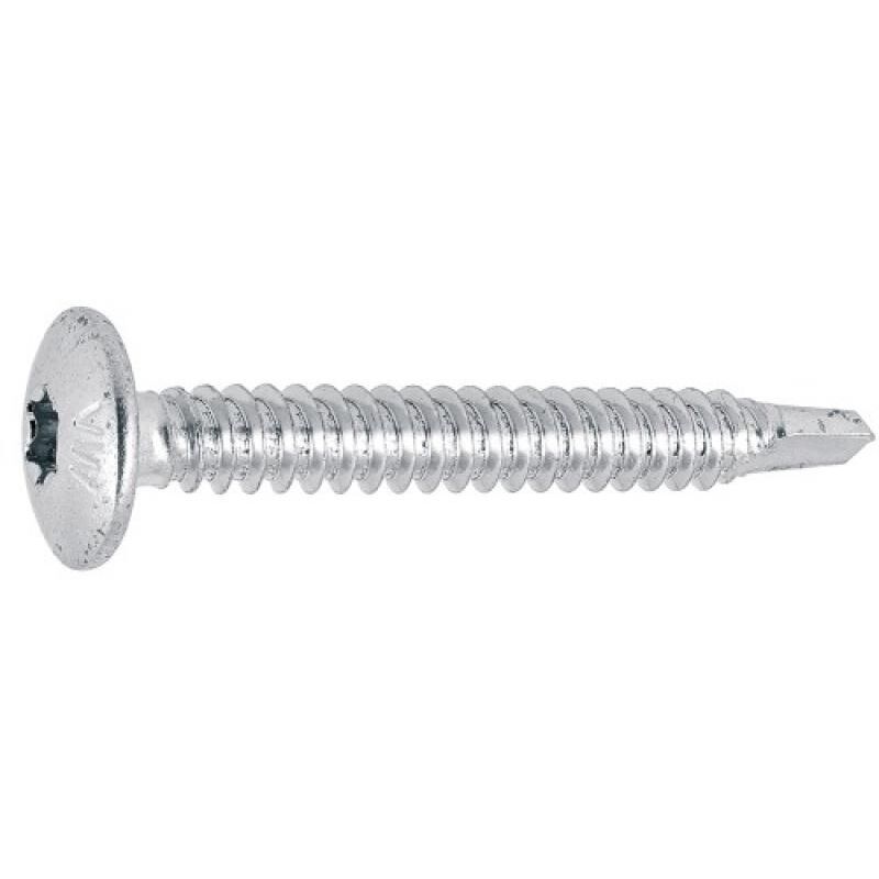 Vis penture autoperceuses tête ronde Torx acier zingué blanc entièrement filetées, ø 4,8 mm x l 38 mm, boîte de 250 Viswood
