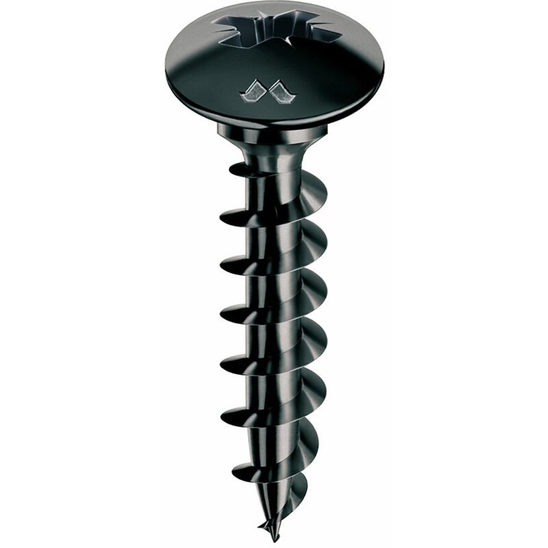 Brico Dea - Vis à penture Panelvit Torx - 6x25 - Noires - Boite de 200