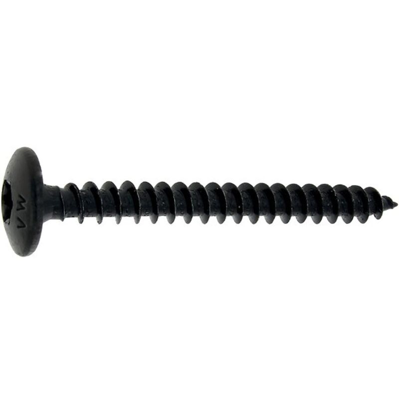 Vis penture Viswood Tête cylindrique bombée - tx - Acier zingué noir - 6 x 20 mm - Boîte de 250