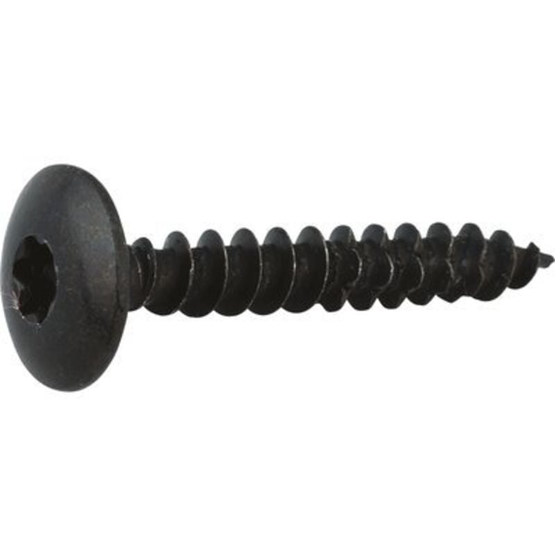 Viswood - Vis penture Tête cylindrique bombée - tx - Acier zingué noir - 6 x 40 mm - Boîte de 200