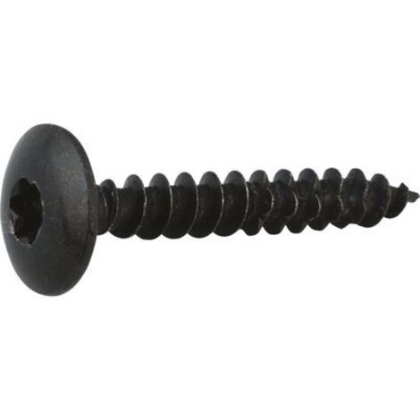 Vis de penture 6 x 40 mm – Acier zingué noir – Tête cylindrique bombée – Boîte de 200 vis pour montage sur volets – Viswood