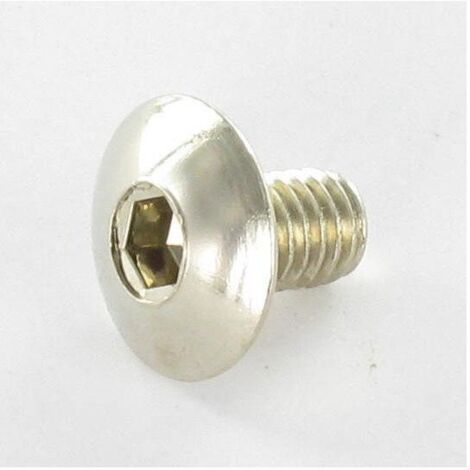 Vis Poelier M8X30 Clé de 5 HC5 Acier nickelé-10 pièces
