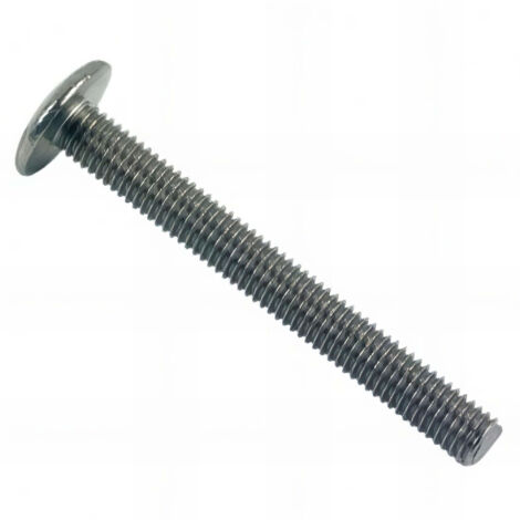 Vis poêlier tête ronde large Fendue 5 x 80 mm INOX A2 - Boite de 100 pcs