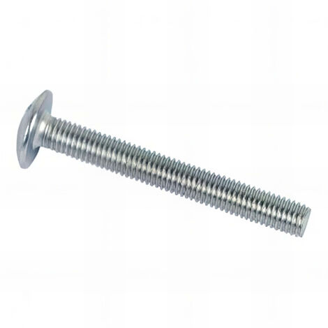 Vis poêlier tête ronde large Fendue en croix 4 x 20 mm Zinguée - Boite de 500 pcs - Fixtout VRL0402002B