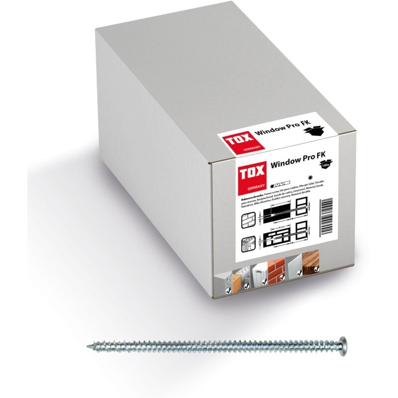 Vis pour cadre de fenêtre Window Pro FK 7,5x182 mm