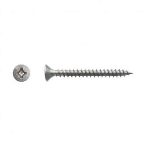 Vis pour panneaux agglomérés tête fraisée Pozidriv® Inox A4 - 4,5 x 20 mm - BIVI