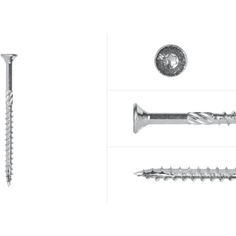 Vis pour panneaux d'aggloméré Galvanisé 5 x 80 mm Torx 25 à tête