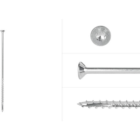 Vis pour panneaux d'aggloméré Galvanisé 6 x 200 mm Torx 30