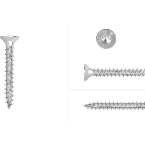 Vis pour panneaux d'aggloméré Galvanisé 6 x 40 mm Torx 30