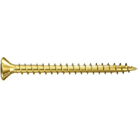 Vis pour panneaux d'aggloméré R 89097 SEKO PZ VG 4x20-Z acier galv.zingué jaune 1000p.