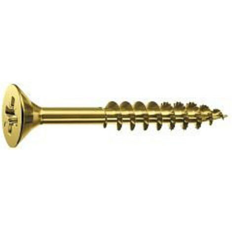 Vis pour panneaux d'aggloméré R 89098 SEKO ISR TG 6x90/54-T30 acier galv. jaune 200p.
