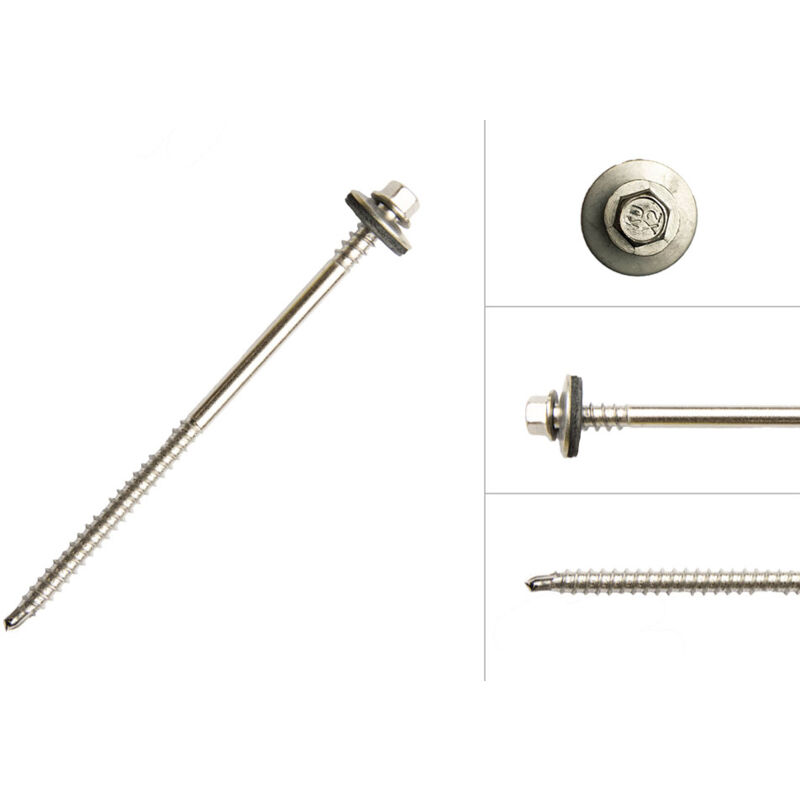 Vis pour panneaux sandwich en acier inoxydable pour le bois 6.5 x