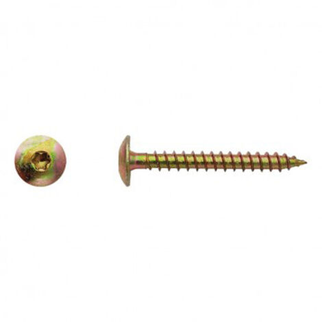 Vis pour penture Torx® Zingué bichromaté - 6 x 80 mm- Vendu par 100