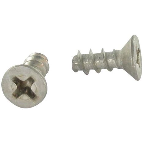Vis PVC Tête fraisée TF Phillips 4X10 Filet 40 DEGRE Inox A2-1 pièce