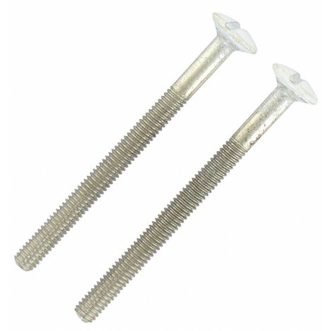 Visserie en acier blanc 2 vis relieuses + 2 douilles 70mm – Pour fixation robuste sur bois dur – Pack complet pour projets professionnels – Dt 2000