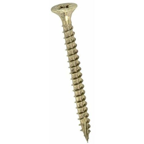 Vis à bois aggloméré Rocket acier zingué blanc tête fraisée empreinte PZ entièrement filetée 4x35mm 500 p - Zingué blanc