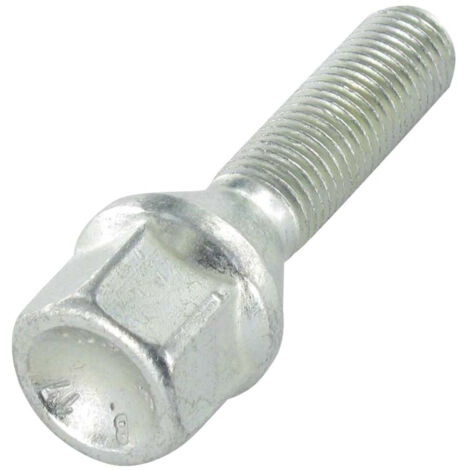 Vis ROUE M12X50 Pas de 125 S/PL19 Classe 10.9 Acier zingué-50 pièces