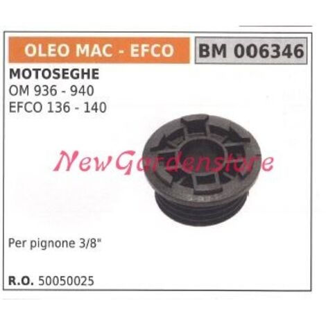 Vis sans fin pompe à huile EFCO OM 936 940 moteur de tronçonneuse 006346 50050025
