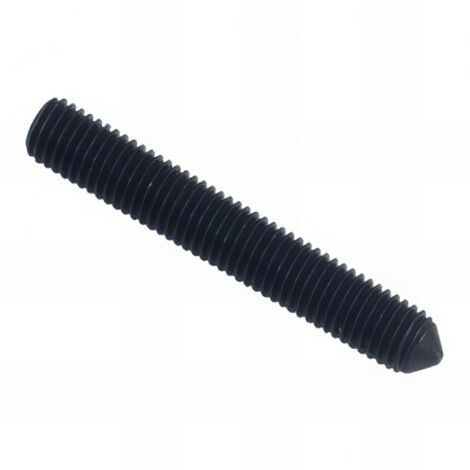 Vis sans tête 6 pans creux à bout pointeau STHC 5 x 8 mm Brut - Boite de 200 pcs - Fixtout HCPO0500801B