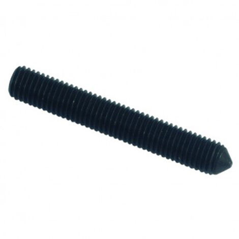 Vis sans tête à bout pointeau six pans creux (STHC) brut - 8 x 40 mm- Vendu par 100