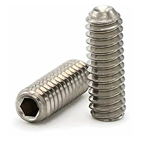Vis sans tête à six pans creux et bout cuvette Prise femelle, 3/8-24pouce x 5/16pouce, en Acier ( Prix pour Paquet de 100 )